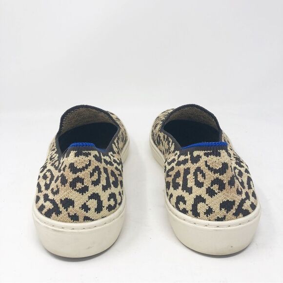 ROTHY’S | Camo Cat Leopard Animal Print Slip On Sneakers Women’s Size 8 - Picture 7 of 12